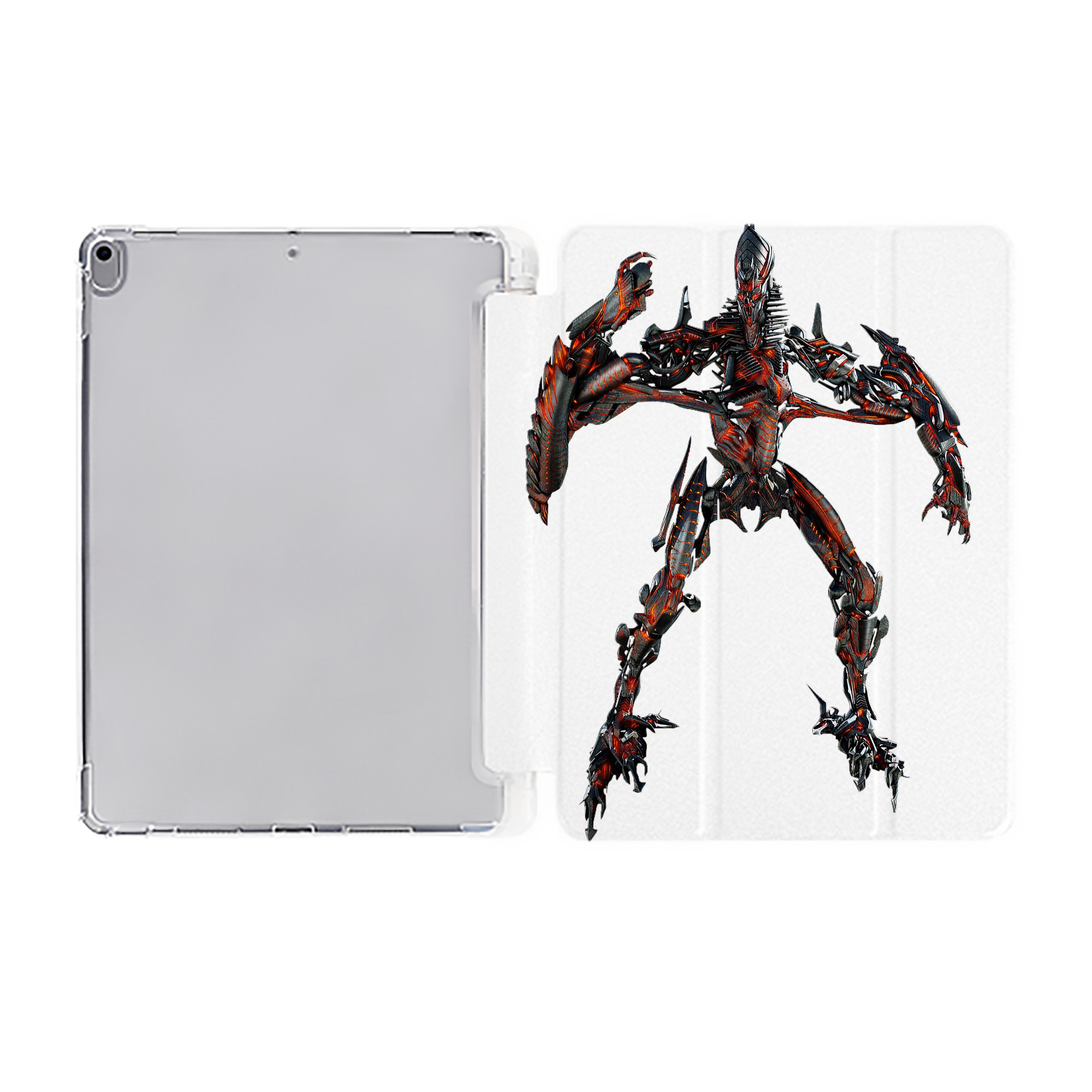 （画像用）  IPad ケース ペン収納付き 三つ折りスタンド PUレザー×シリコン 対応機種9.5/10.5/10.9インチ